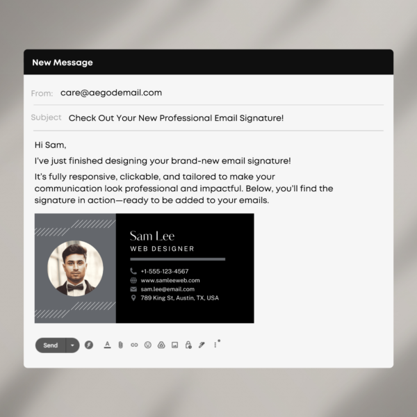 Professional Clickable Gmail Signature