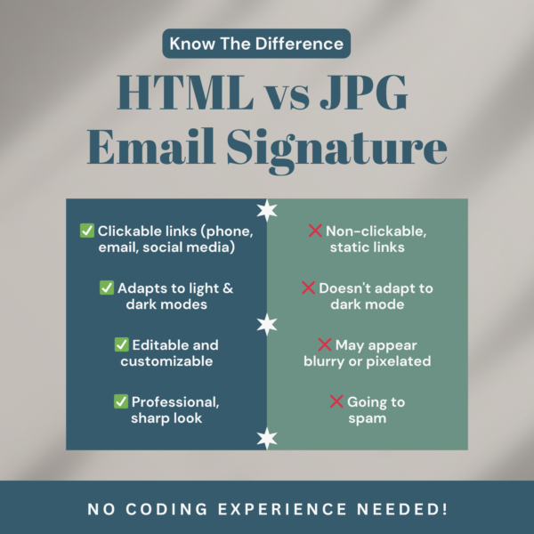Interactive HTML Email Signatures for Professionals