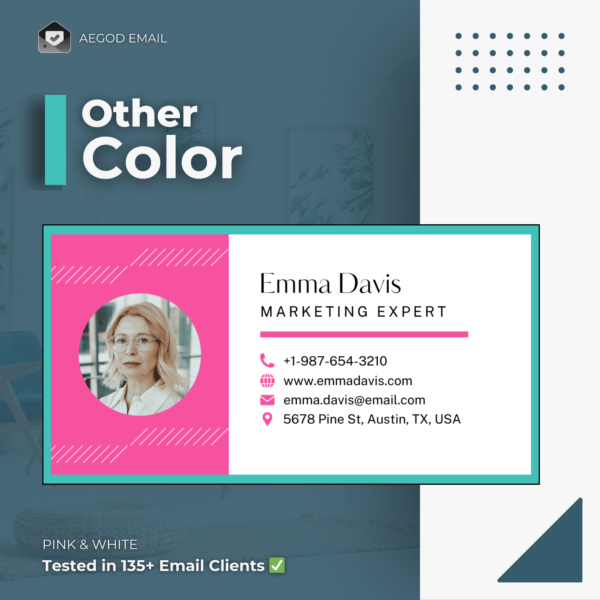 Professional HTML Signature Color Options