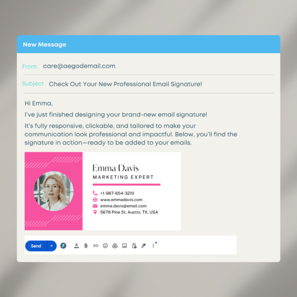 Responsive Email Signature Design for Gmail and Outlook