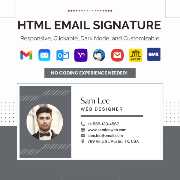 HTML Email Signature Responsive Design