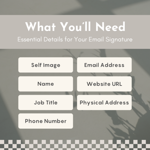 Essential Details for Custom Email Signatures